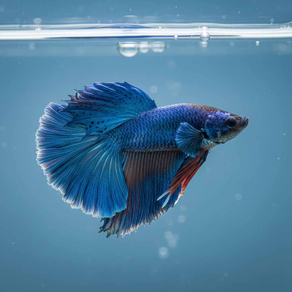 Blue Halfmoon Betta